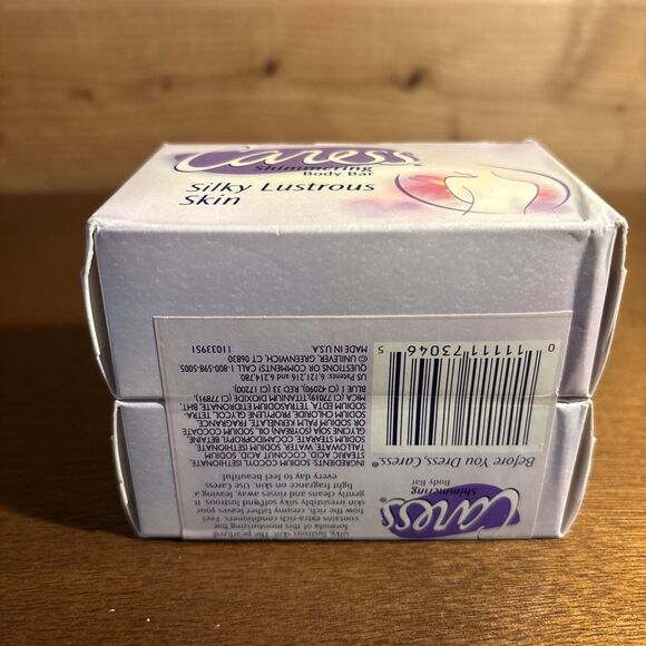 CARESS Shimmering Body Bar (Lot of 2) Silky Lustrous Skin Full Size 4.25oz RARE - Picture 3 of 5
